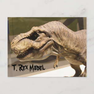 Tyrannosaurus model briefkaart