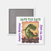 Tyrannosaurus Party Centre Magneet (Voorkant / Achterkant)