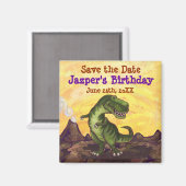 Tyrannosaurus Party Centre Magneet (Voorkant / Achterkant)