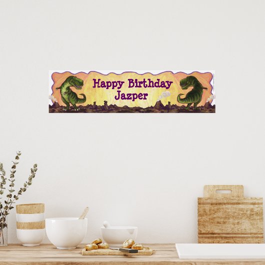 Tyrannosaurus Party Centre Poster (Keuken)