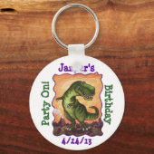 Tyrannosaurus Party Centre Sleutelhanger (Voorkant)
