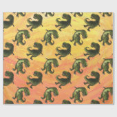 Tyrannosaurus Patronen Cadeaupapier (Vlak)