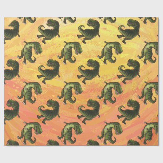 Tyrannosaurus Patronen Cadeaupapier (Vlak)