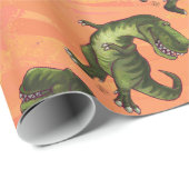 Tyrannosaurus Patronen Cadeaupapier (Rol Hoek)