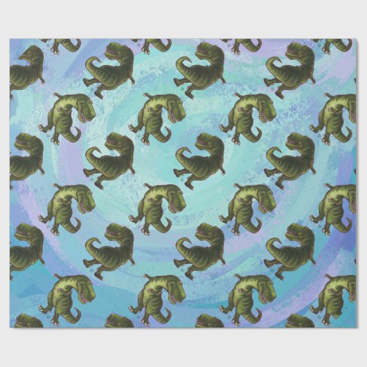 Tyrannosaurus Patronen Cadeaupapier (Vlak)