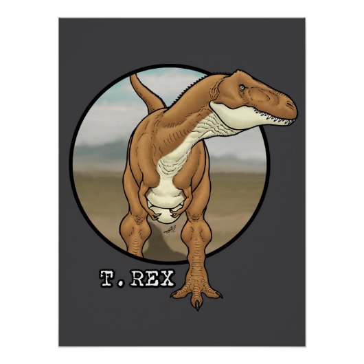 Tyrannosaurus rex #1 perfect poster (Voorkant)