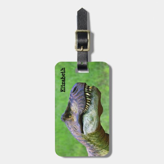 Tyrannosaurus Rex Bagagelabel (Voorkant verticaal)