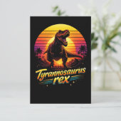 Tyrannosaurus Rex Bedankkaart (Staand voorkant)