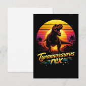 Tyrannosaurus Rex Bedankkaart (Voorkant / Achterkant)