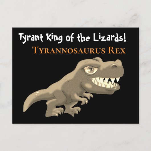 Tyrannosaurus Rex Briefkaart (Voorkant)