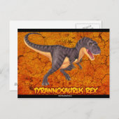 Tyrannosaurus Rex briefkaart (Voorkant / Achterkant)