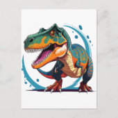 Tyrannosaurus Rex Briefkaart (Voorkant)