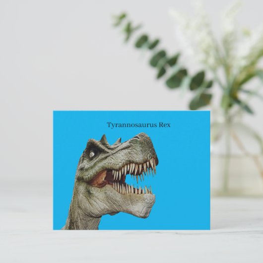 Tyrannosaurus Rex Briefkaart (Staand voorkant)