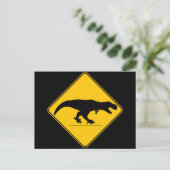 Tyrannosaurus rex briefkaart (Staand voorkant)