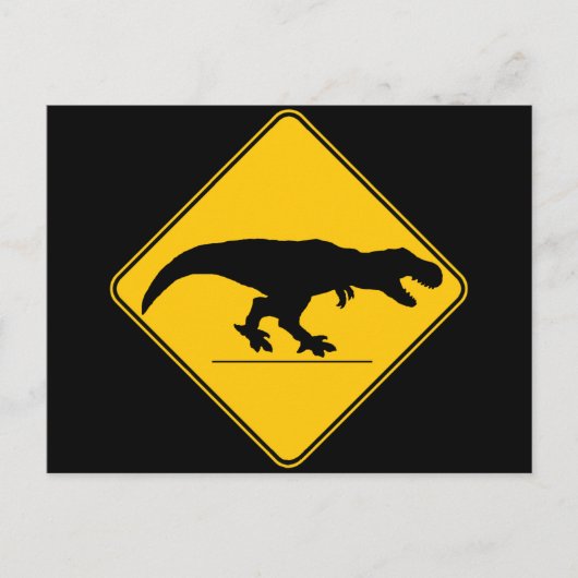 Tyrannosaurus rex briefkaart (Voorkant)