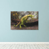 Tyrannosaurus Rex Canvas Afdruk (Insitu (Houten vloer))