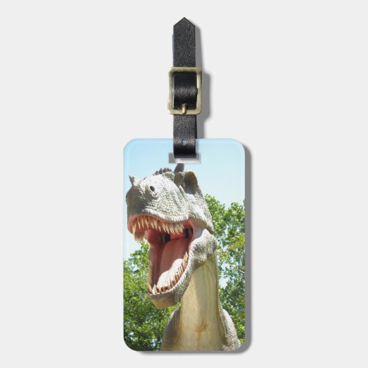 Tyrannosaurus Rex dinosaur Bagagelabel (Voorkant verticaal)