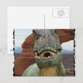 Tyrannosaurus Rex Dinosaur Briefkaart (Voorkant / Achterkant)