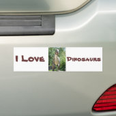Tyrannosaurus Rex Dinosaur Bumpersticker (Op auto)