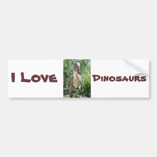 Tyrannosaurus Rex Dinosaur Bumpersticker (Voorkant)
