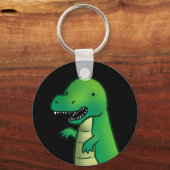 Tyrannosaurus Rex Dinosaur cartoon Sleutelhanger (Voorkant)