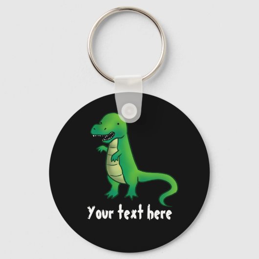 Tyrannosaurus Rex Dinosaur cartoon Sleutelhanger (Voorkant)