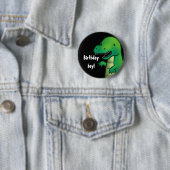 Tyrannosaurus Rex Dinosaur cartoon verjaardagspasj Ronde Button 5,7 Cm (In situ)
