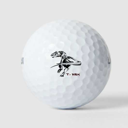 Tyrannosaurus rex Dinosaur Golfballen (Voorkant)