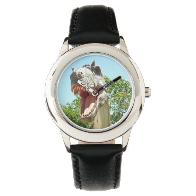 Tyrannosaurus Rex Dinosaur Horloge (Voorkant)
