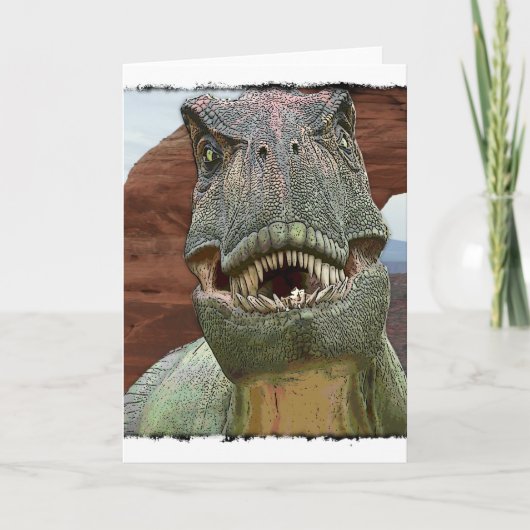 Tyrannosaurus Rex Dinosaur Kaart (Voorkant)