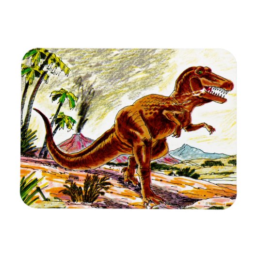 Tyrannosaurus Rex Dinosaur Magneet (Horizontaal)