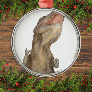 Tyrannosaurus Rex Dinosaur Metalen Ornament