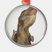 Tyrannosaurus Rex Dinosaur Metalen Ornament (Voorkant)