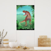 Tyrannosaurus Rex Dinosaur Poster (Keuken)