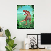 Tyrannosaurus Rex Dinosaur Poster (Thuiskantoor)
