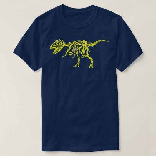 Tyrannosaurus Rex Dinosaur Skeleton Fossil Reptile T-shirt (Design voorkant)