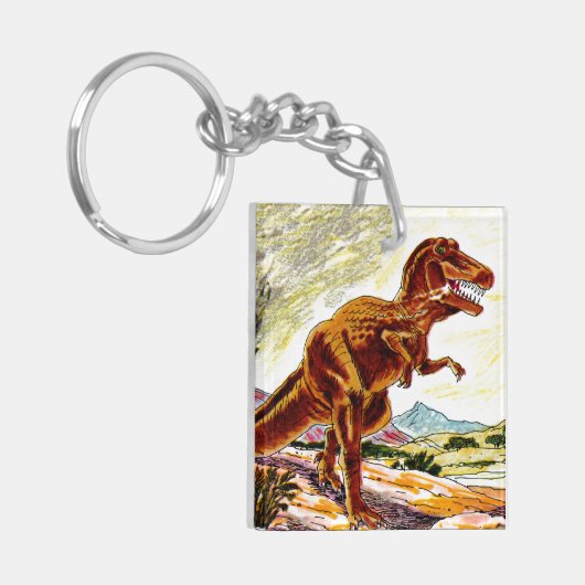 Tyrannosaurus Rex Dinosaur Sleutelhanger (Voorkant Links)