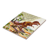 Tyrannosaurus Rex Dinosaur Tegeltje (Zijkant)