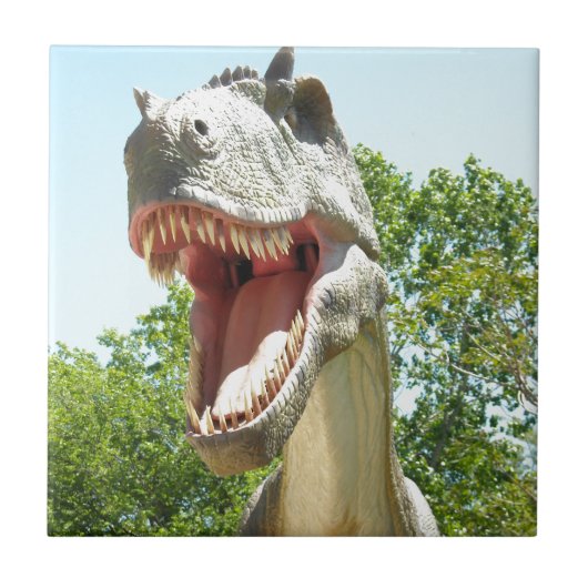 Tyrannosaurus Rex dinosaur Tegeltje (Voorkant)