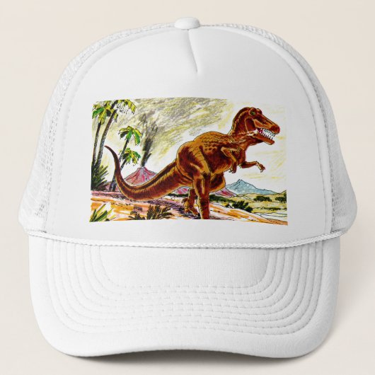 Tyrannosaurus Rex Dinosaur Trucker Pet (Voorkant)