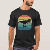 Tyrannosaurus rex dinosaurus retro esthetisch t-shirt (Voorkant)