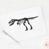 Tyrannosaurus rex dinosaurus skelet rechthoekige sticker (Envelop)