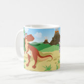 Tyrannosaurus Rex en Triceratops Koffiemok (Voorkant links)