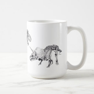 Tyrannosaurus rex en Triceratops Koffiemok