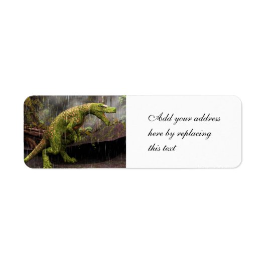 Tyrannosaurus Rex Etiket (Voorkant)