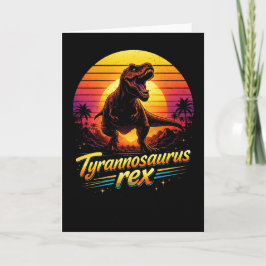 Tyrannosaurus Rex Feestdagen Kaart
