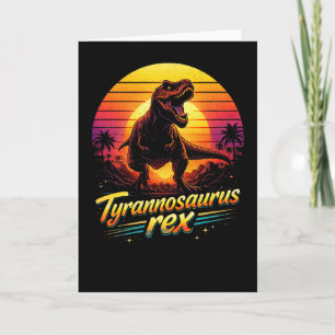 Tyrannosaurus Rex Feestdagen Kaart
