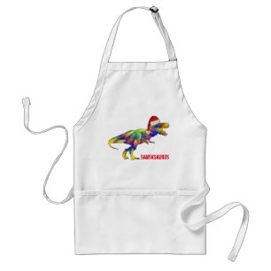Tyrannosaurus Rex Funny Festive Dinosaur Slogan Standaard Schort