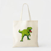 Tyrannosaurus rex gestileerde canvas tas (Voorkant)