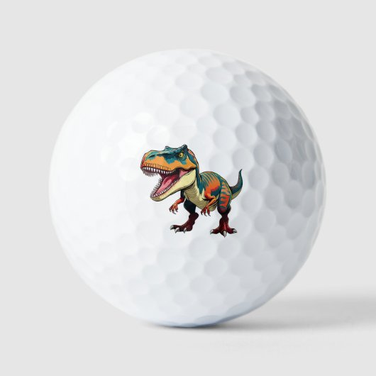 Tyrannosaurus Rex Golfballen (Voorkant)